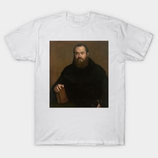 A Monk with a Book by Titian T-Shirt